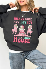 Funny Santa Fleece Sweatshirt For Women