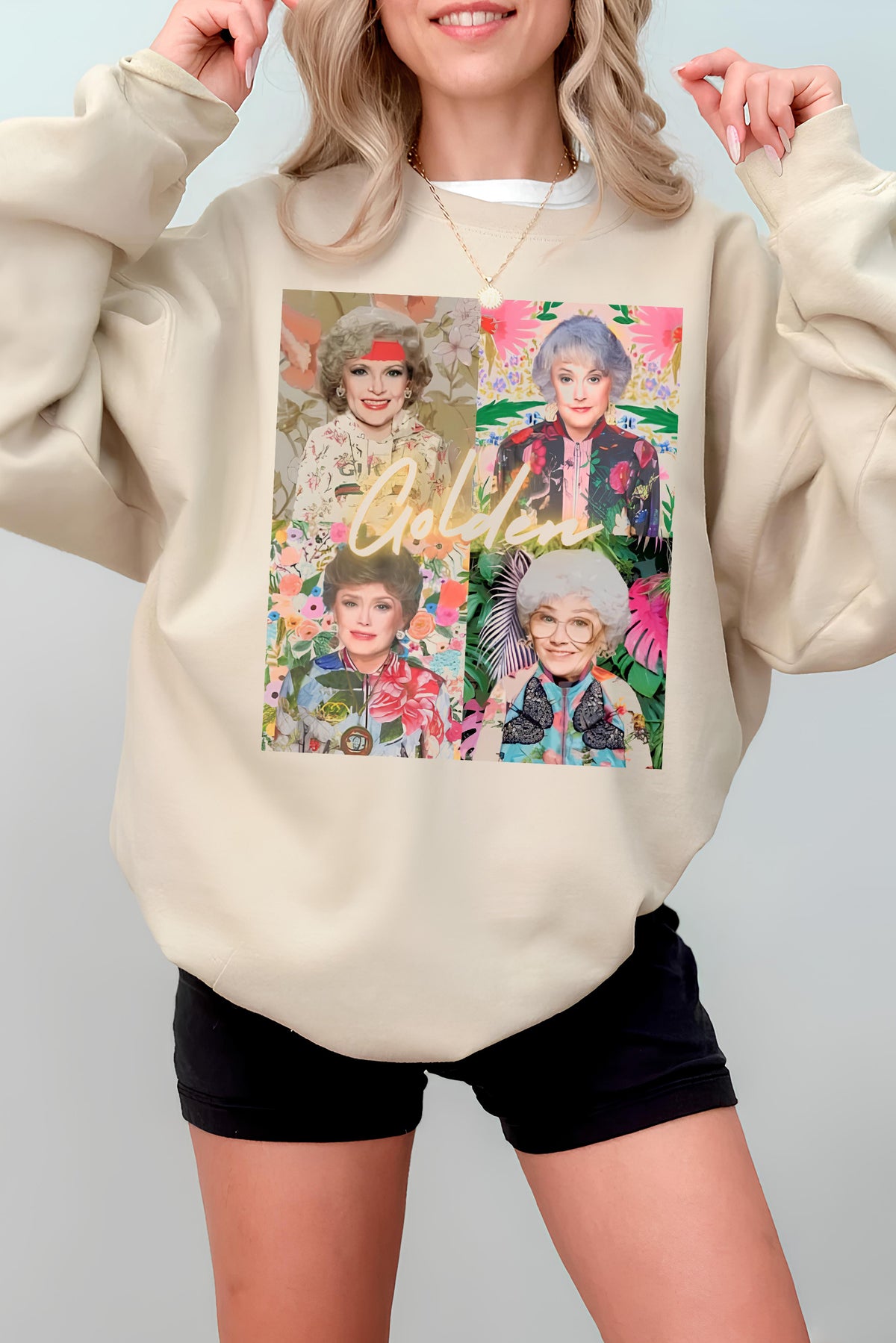 Golden Girls Preppy Fleece Sweatshirt For Women