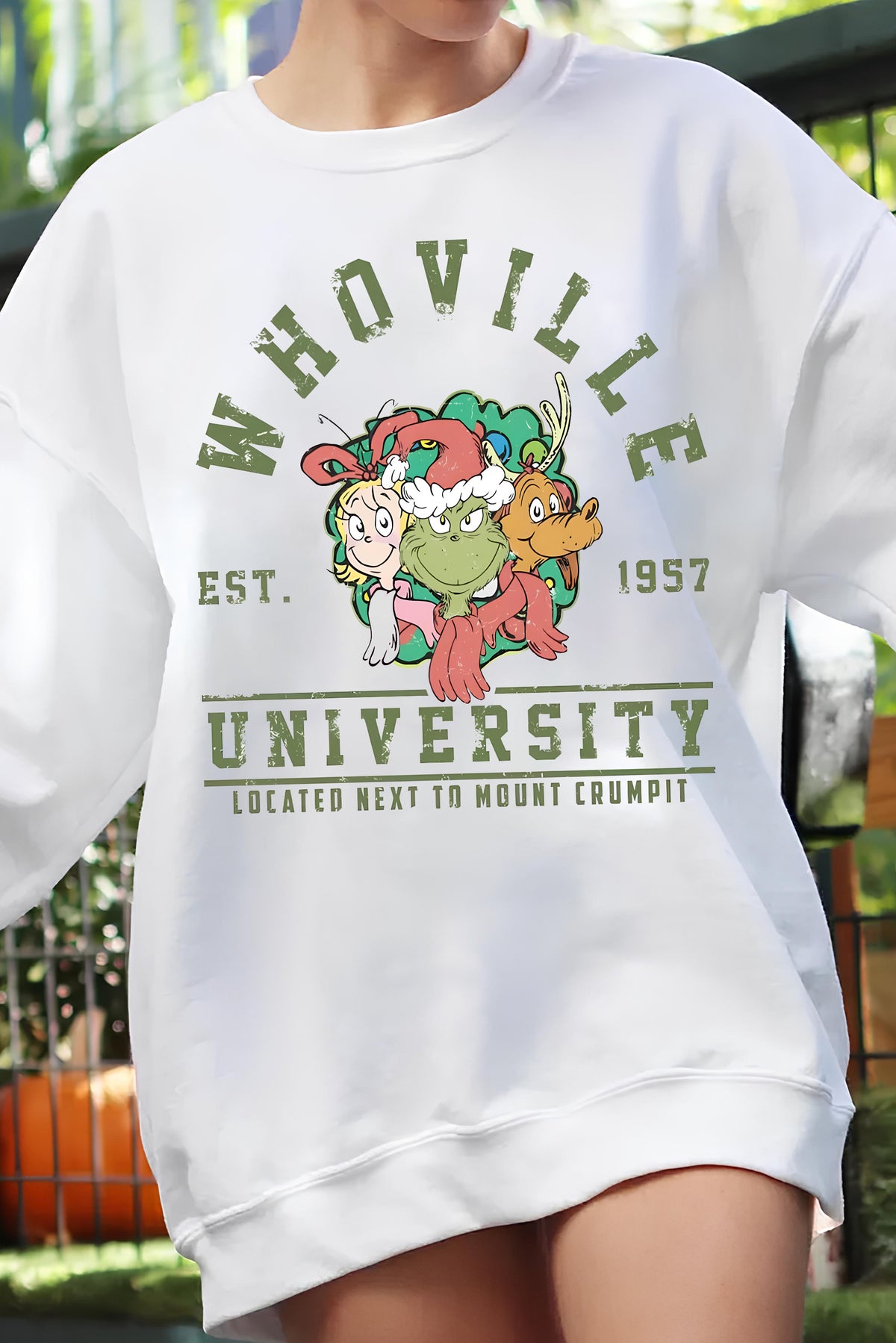 Whoville University Vintage Fleece Sweatshirt For Women