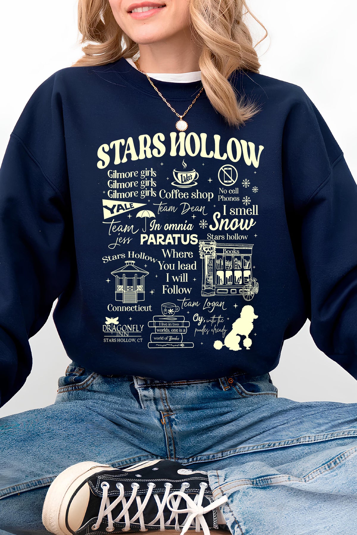 Stars Hollow  Fleece Sweatshirt For Women