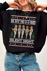 In My Mind Silent Night Fleece Sweatshirt For Women