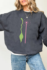 Wicked Elphaba Glinda Fleece Sweatshirt For Women