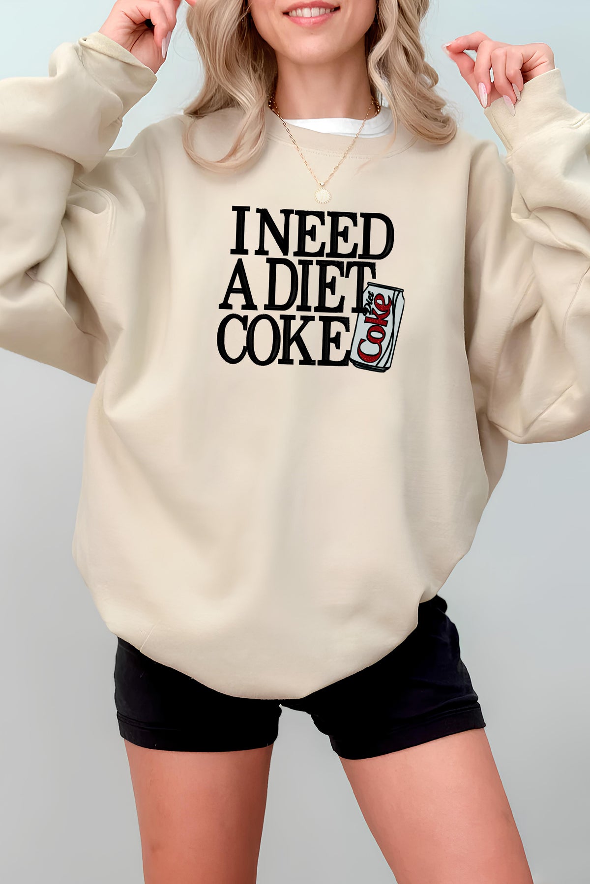 I Need A Diet Coke Fleece Sweatshirt For Women