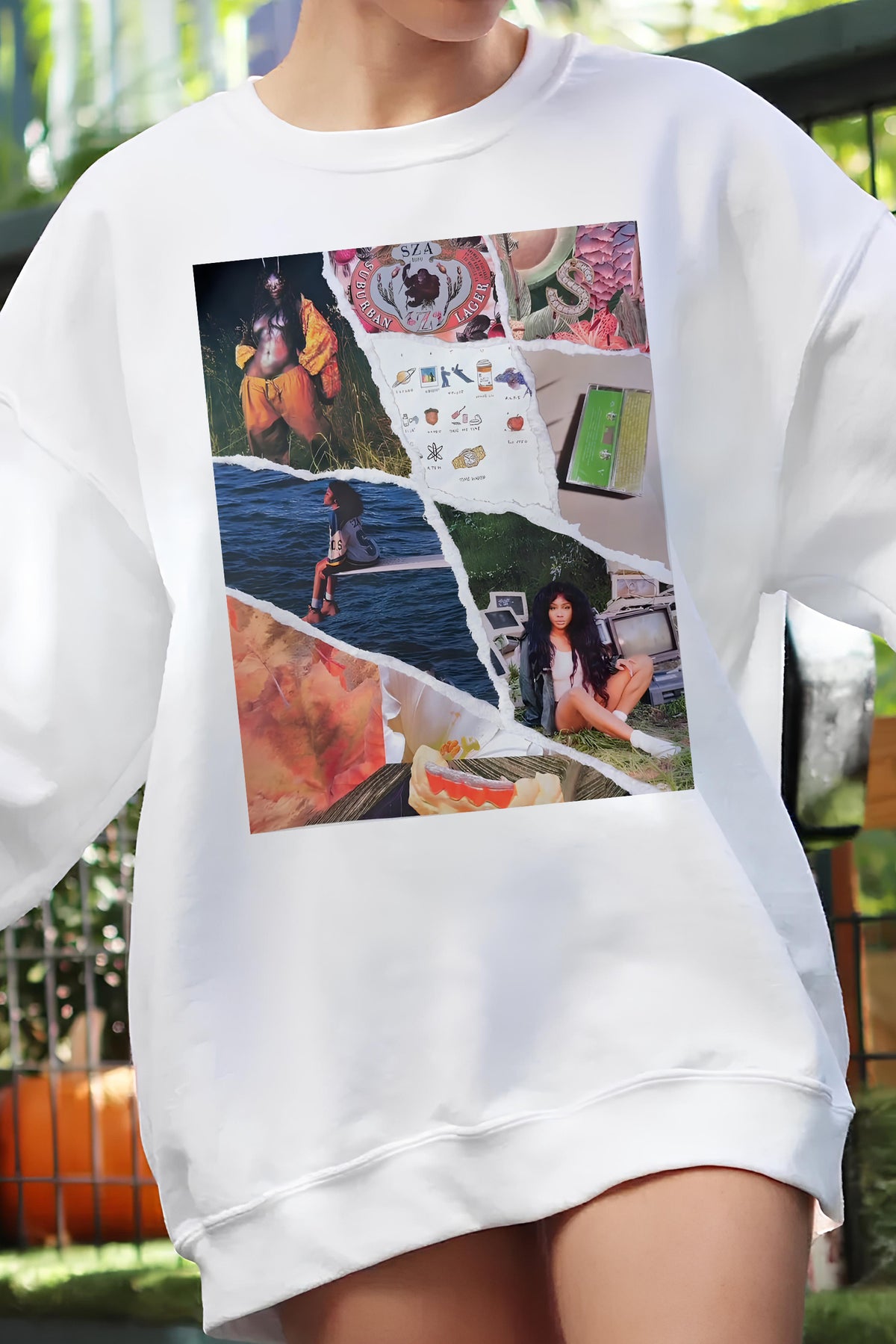 SZA Album Fleece Sweatshirt For  Women