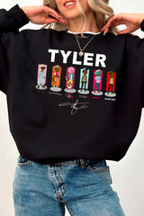 Tyler Album Graphic Fleece Sweatshirt For Women