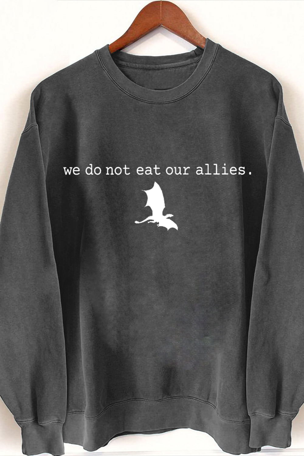 We Do Not Eat Our Allies Fourth Wing Dragon Basgiath War College Sweatshirt For Women