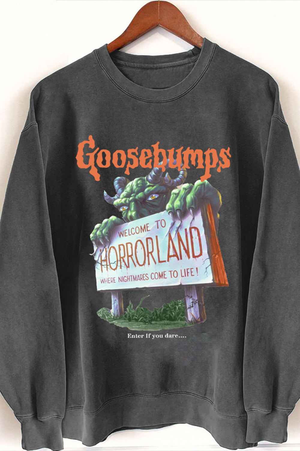 Halloween Vintage Goosebumps Enter If You Dare Tee For Women