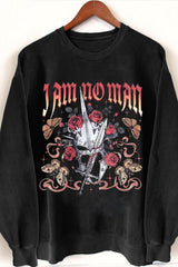 I Am No Man Fantasy Sweatshirt For Women