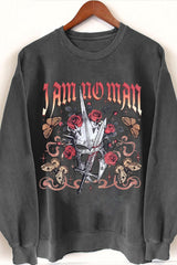 I Am No Man Fantasy Sweatshirt For Women