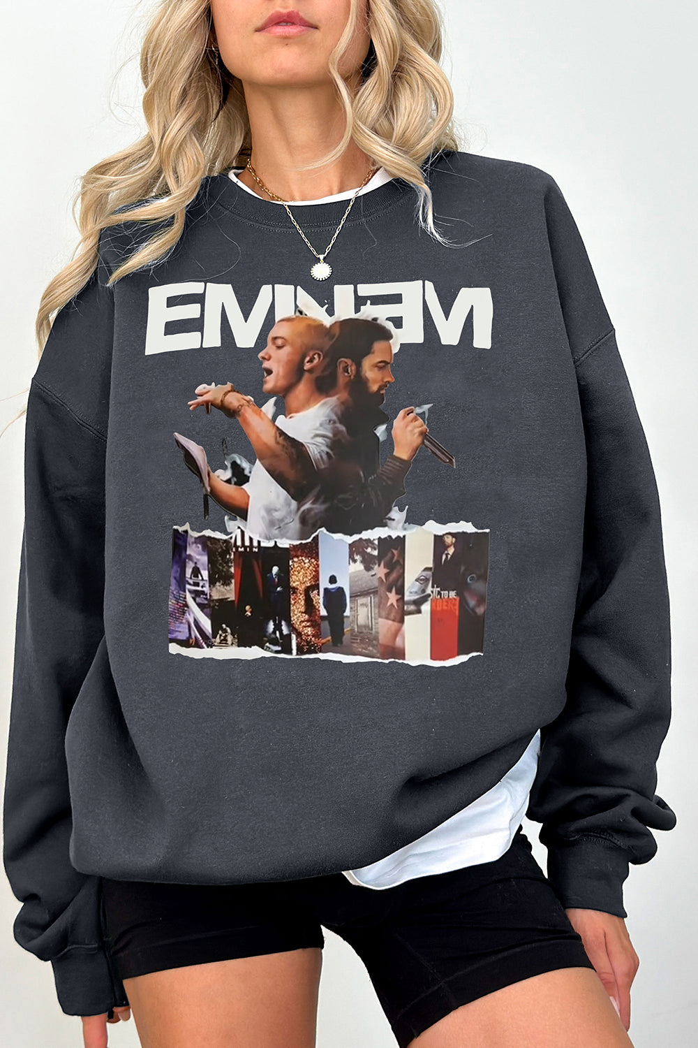 Eminem Album Letter Sweatshirt For Women