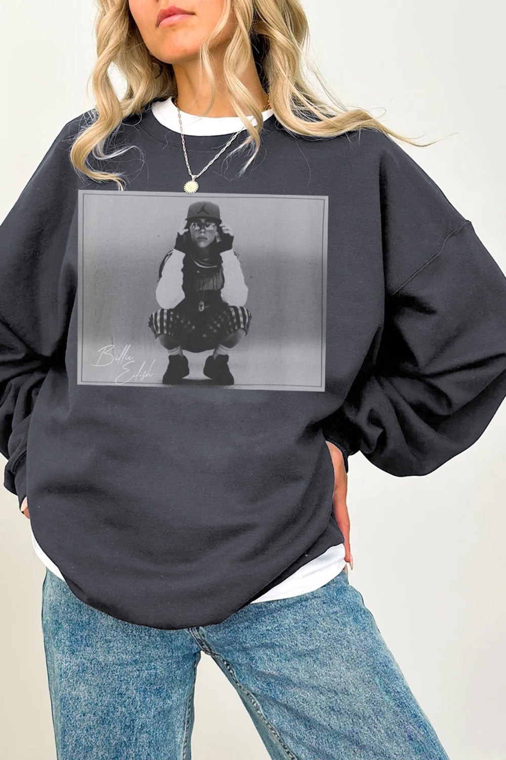 Billie Eilish Graphic Sweatshirt For Women