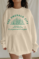 Emerald City Wicked Musical Movie Fleece Sweatshirt For Women