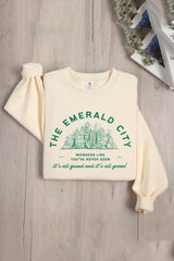 Emerald City Wicked Musical Movie Fleece Sweatshirt For Women