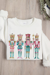 Nutcracker Christmas  Fleece Sweatshirt For Women