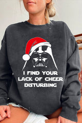 I Find Your Lack Of Cheer Disturbing Christmas Fleece Sweatshirt For Women