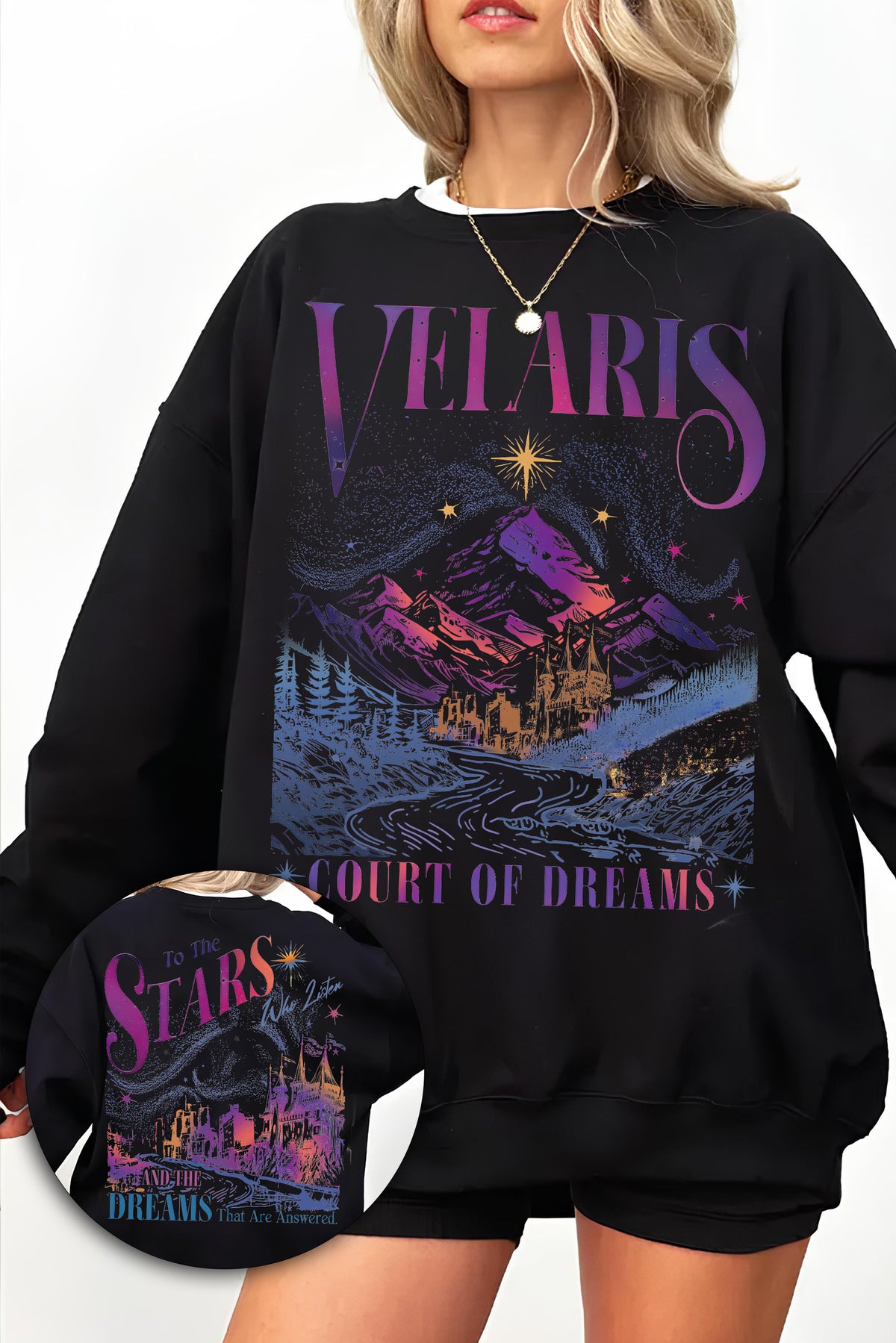 Velaris City of Starlight Fleece Sweatshirt For Women