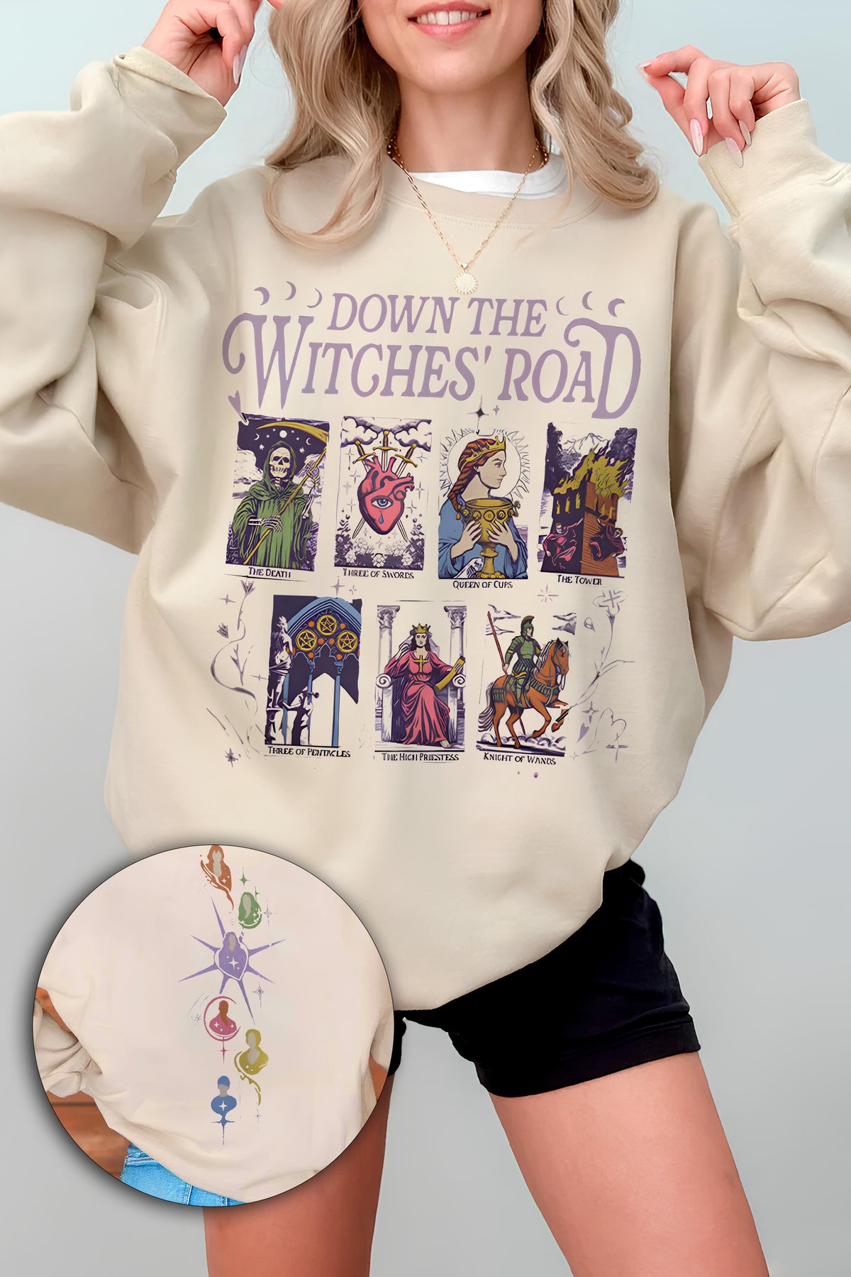 Down The Witches Road Fleece Sweatshirt For Women