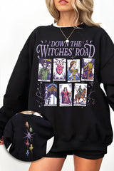 Down The Witches Road Fleece Sweatshirt For Women