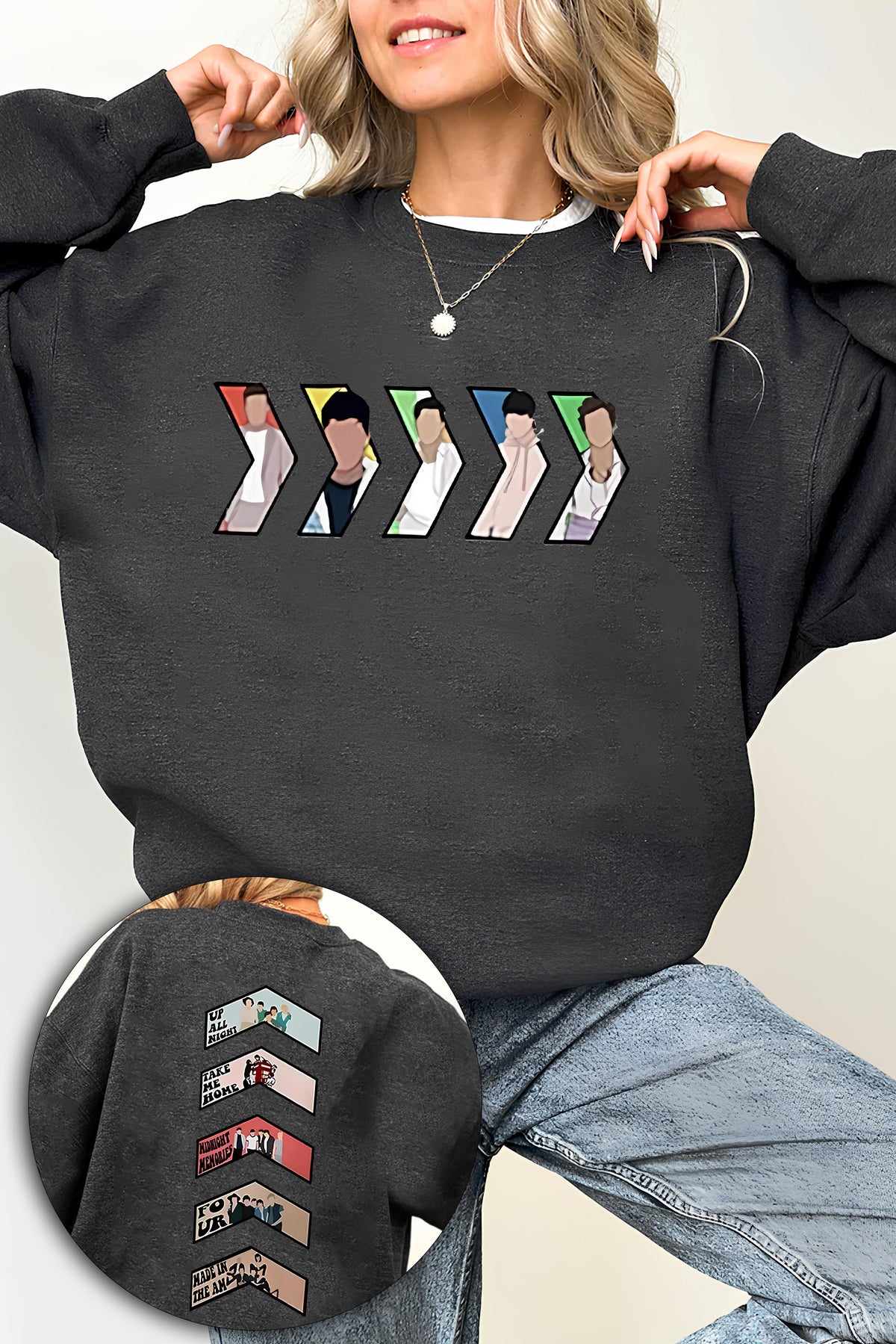 All Album 1D Fleece Sweatshirt For Women