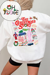 Retro Christmas Movie Story Sweatshirt For Women