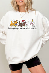 Everybody Loves Christmas Fleece Sweatshirt For Women