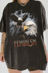 FEMINIST  Bald Eagle Tee For Women