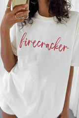 Firecracker 4th of July  Tee For Women