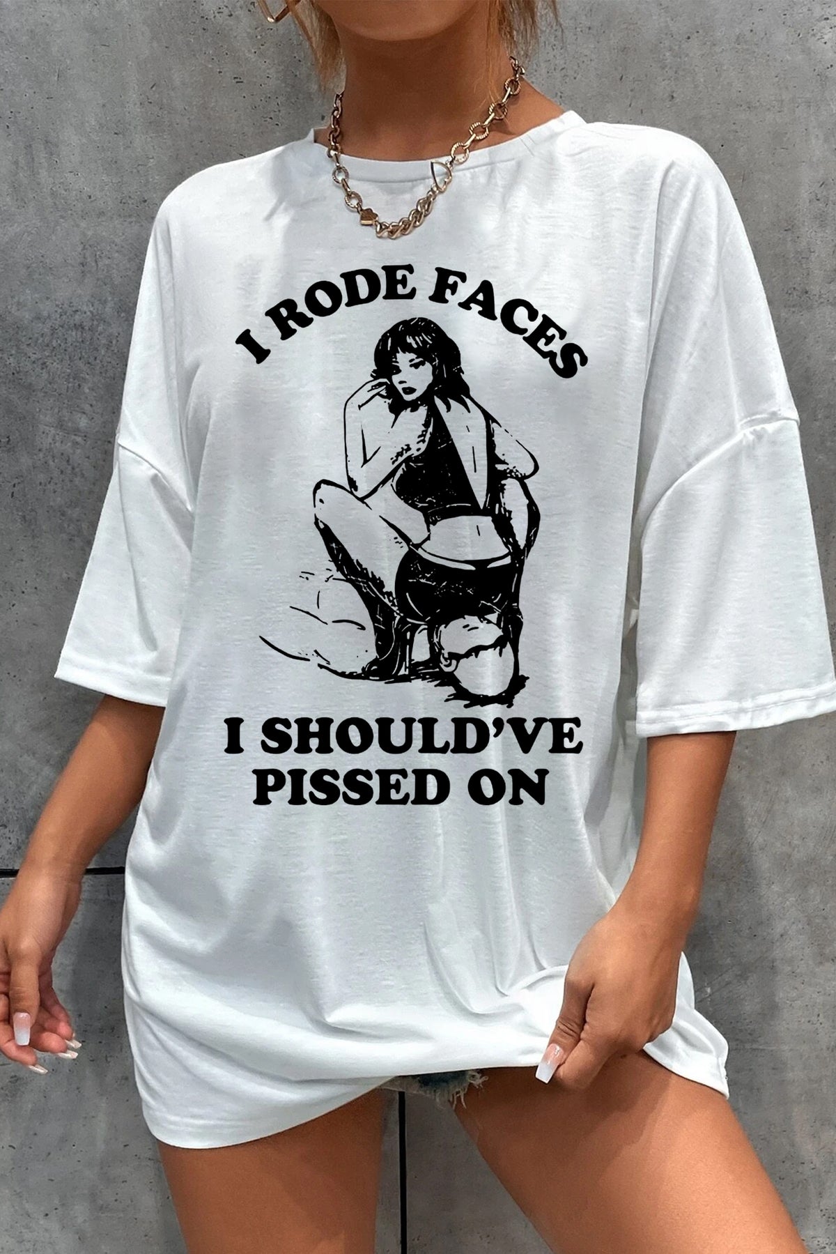 I Rode Faces Y2K Tee For Women