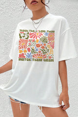 Teach Them Love Them Watch Them Grow Floral r Tee For Women