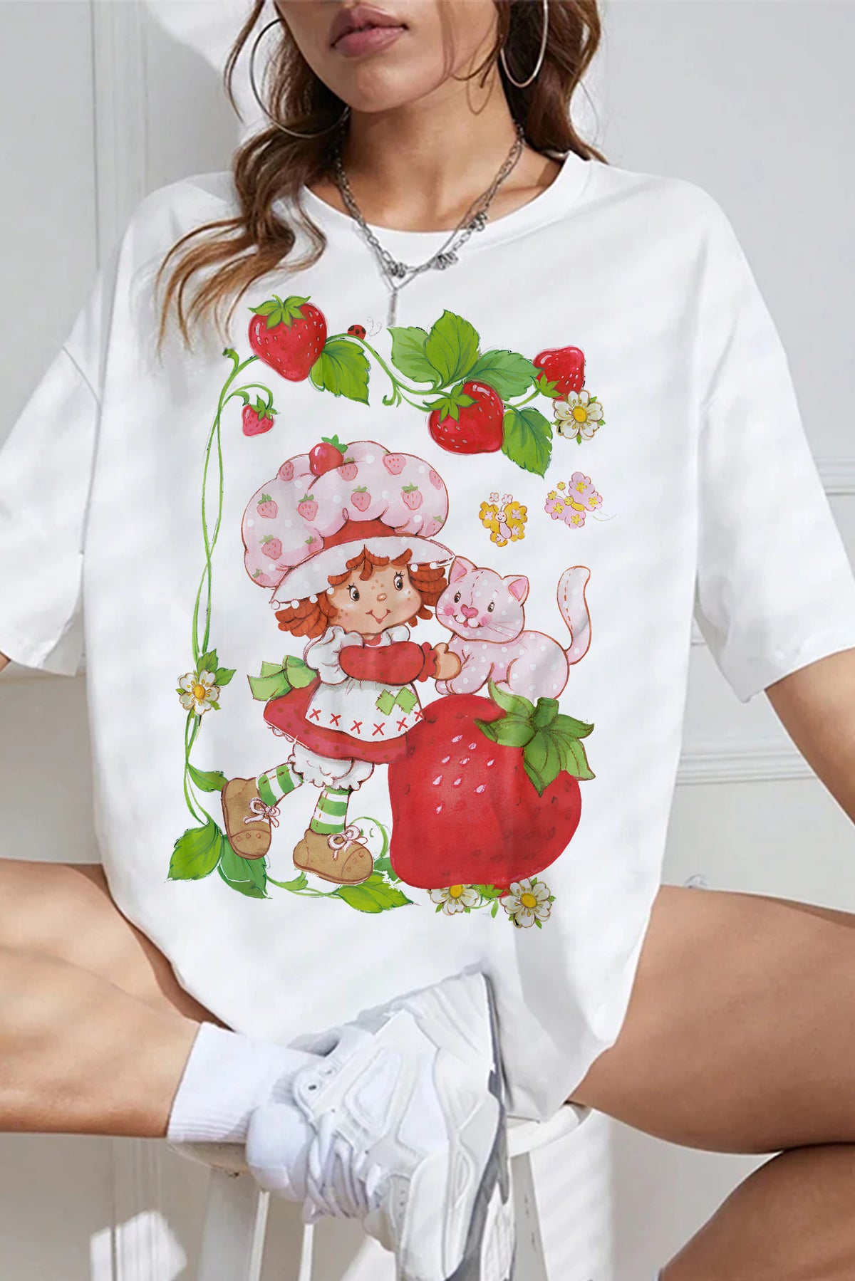 Cute Strawberry TEE FOR WOMEN