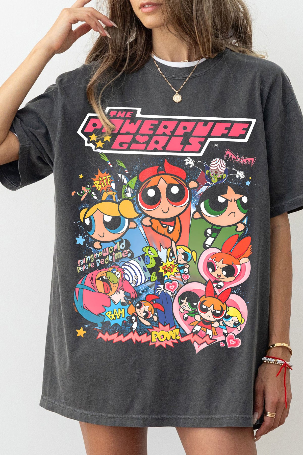 POWERPUFF GIRLS VINTAGE TEE FOR WOMEN