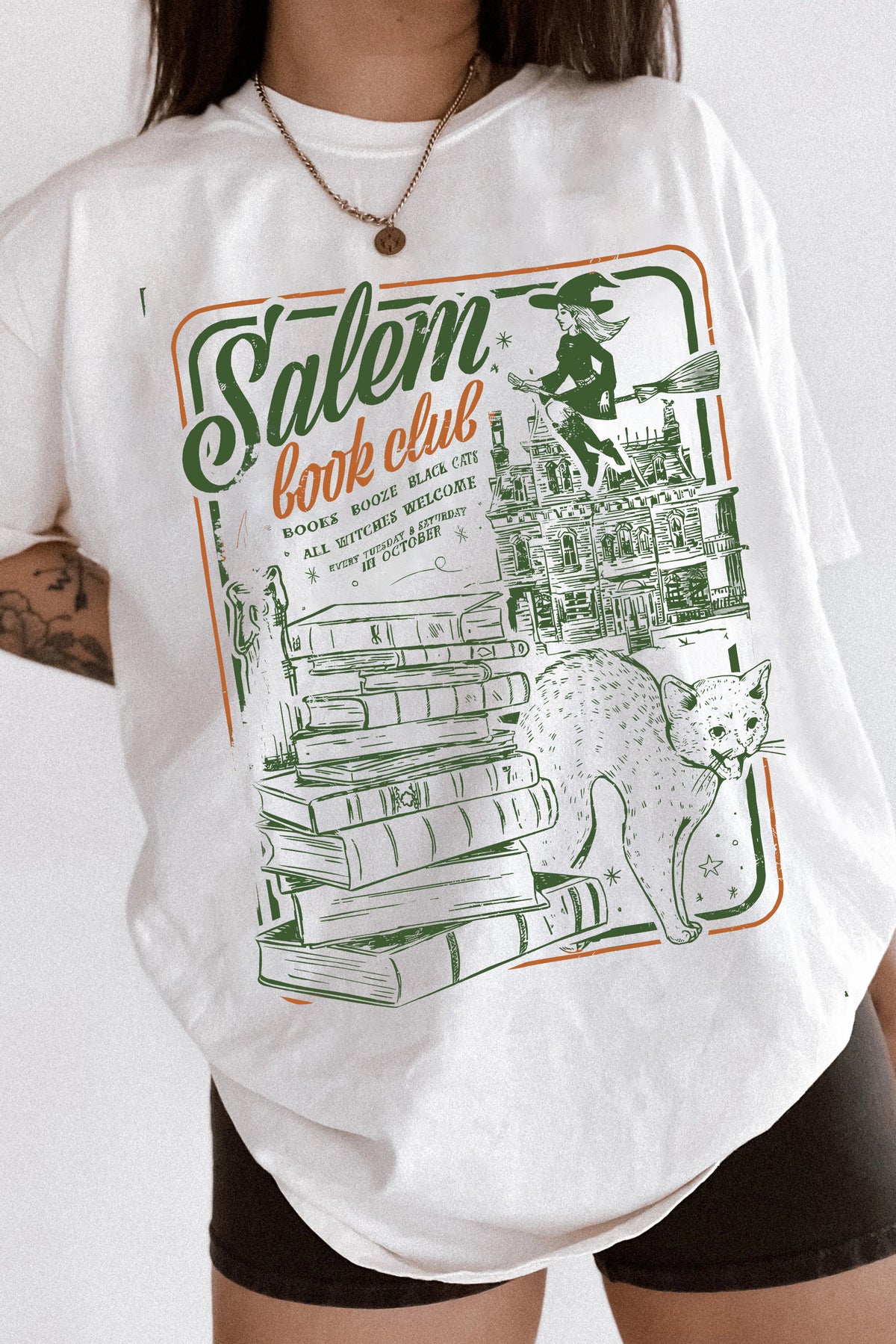 Salem Book Club Witches TEE FOR WOMEN