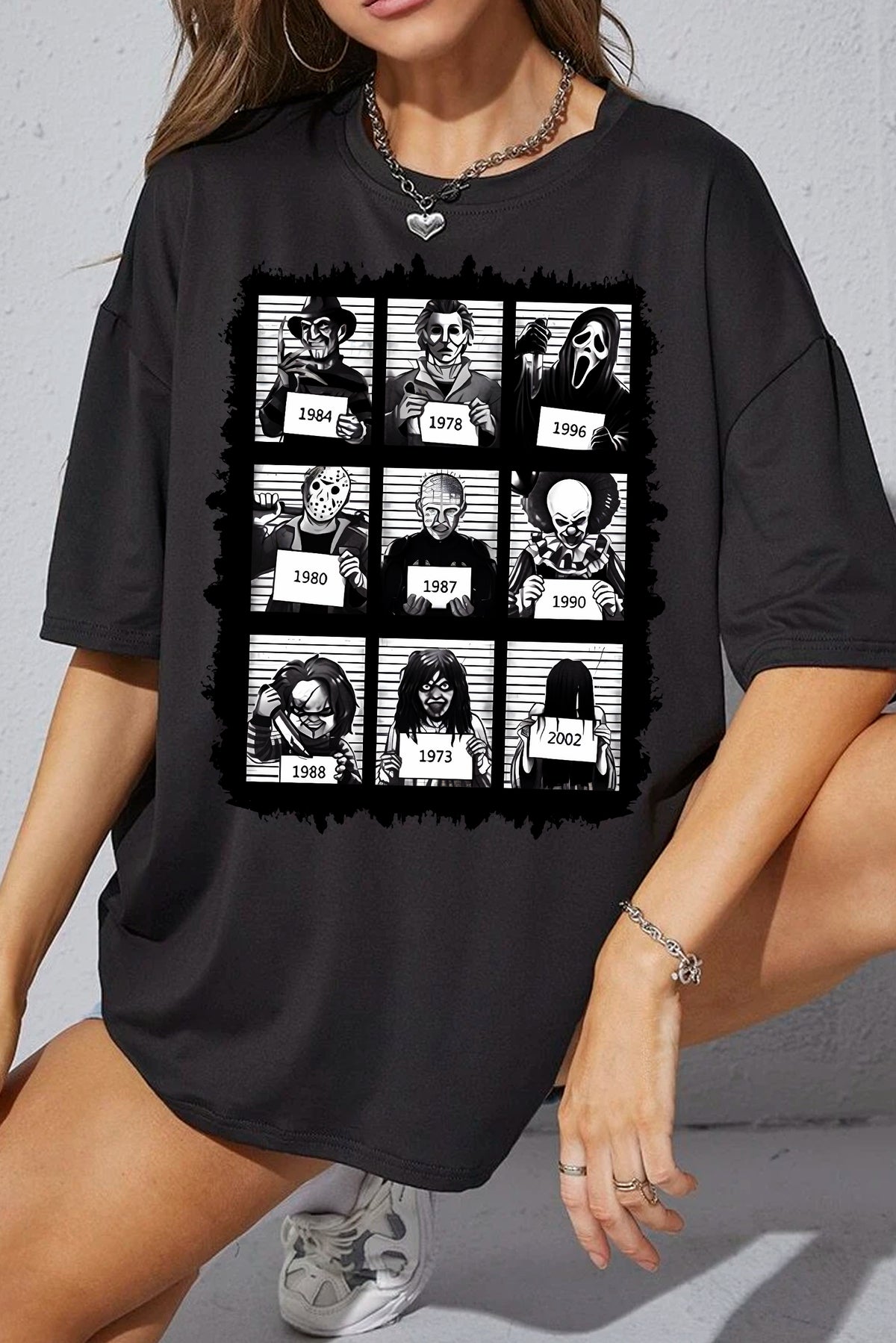 Horror Movie Character  Tee  For Women