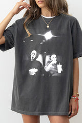 Halloween Michael Myers and Ghost Face  Tee  For Women