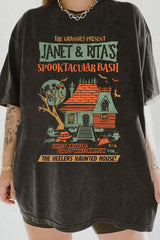 Heelers Haunted House Halloween Tee  For Women