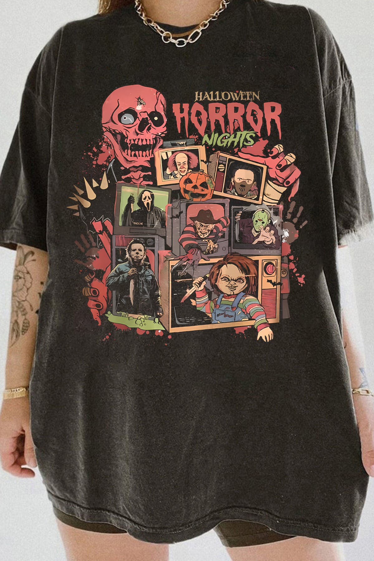 Halloween Horror Nights Scary Movie   Tee For Women