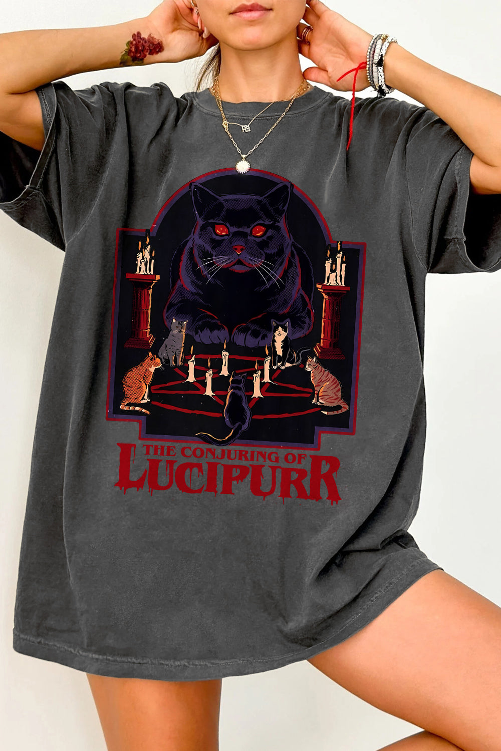 Lucipurr is here Halloween  Tee For Women