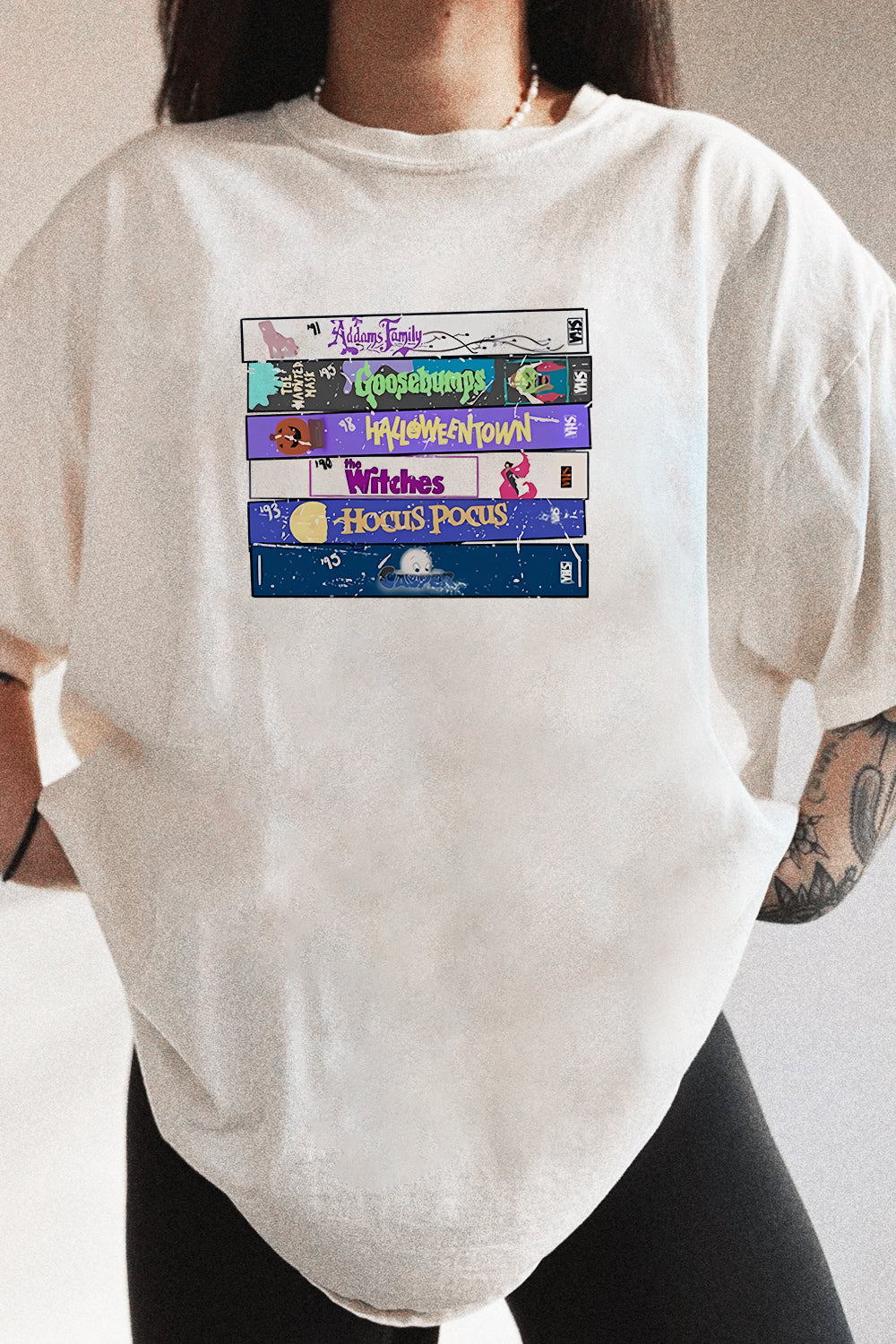 90s Halloween VHS Tapes  Tee For Women