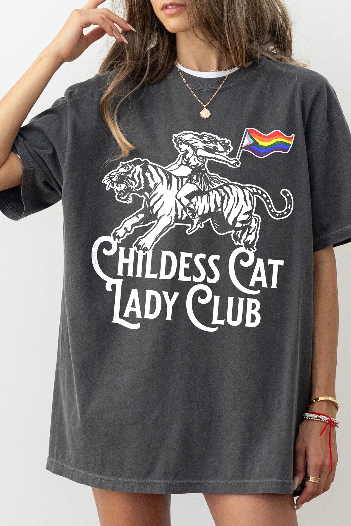 Childless Cat Lady  Brat Tee For Women