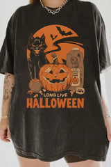 Vintage Long Live Halloween Tee For Women