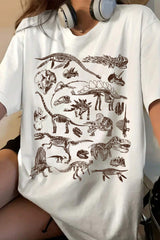 Dinosaur Skeleton Tee For Women