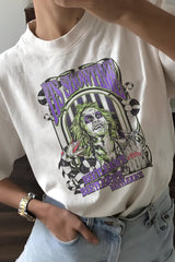 It's Showtime BeetleJuice Halloween 80s Movie Tee For Women