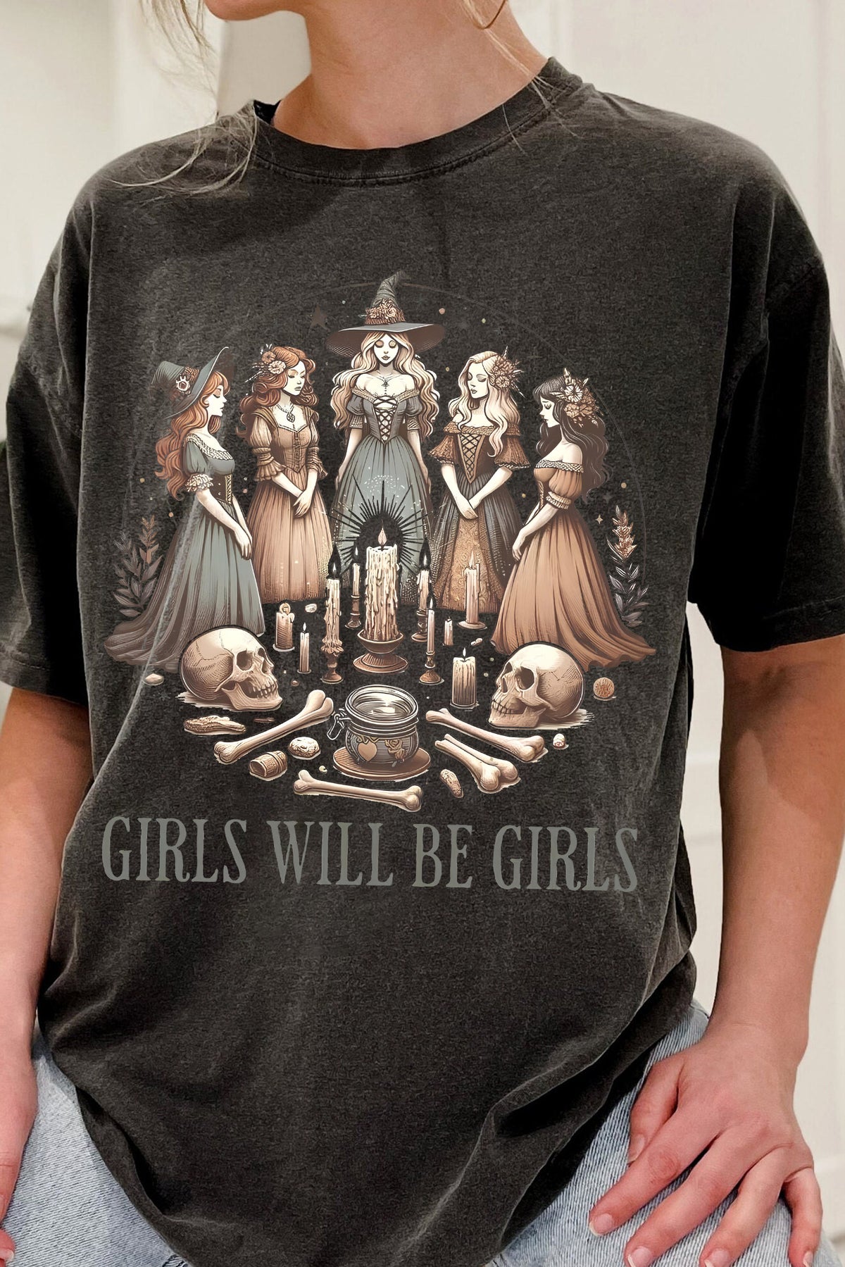 Girls Will Be Girls Witchy Tee For Women