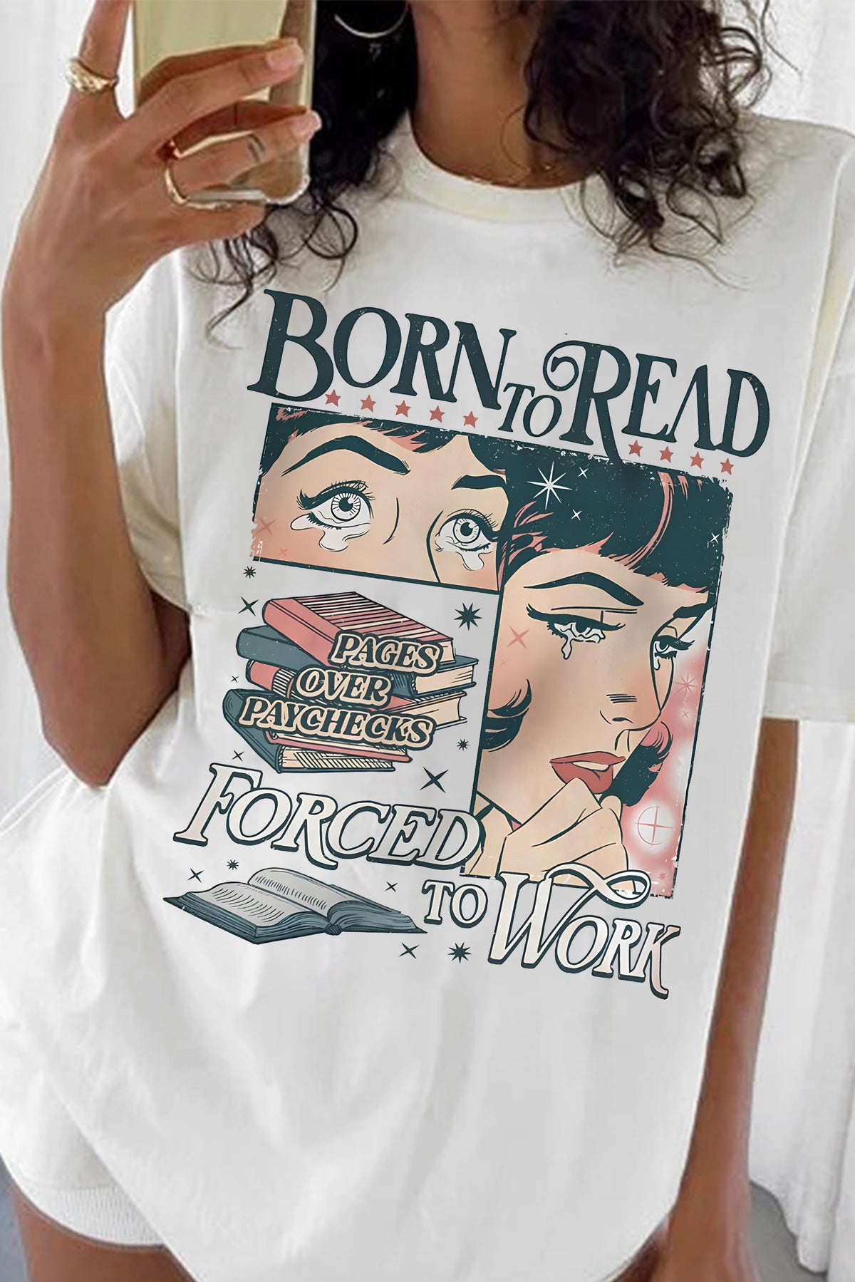 Funny Reader Book Addict Tee For Women