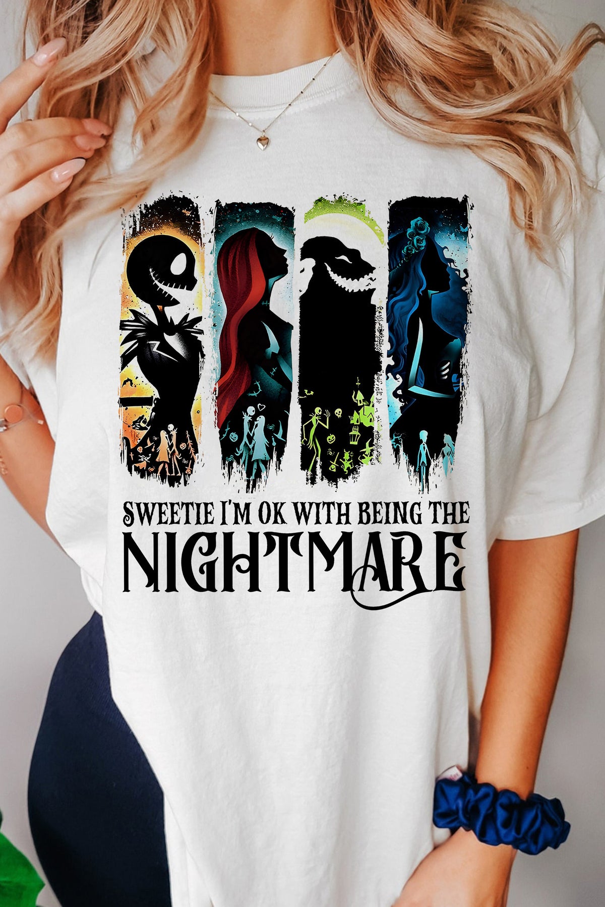 I'm OK with Being the Nightmare Halloween  Tee For Women