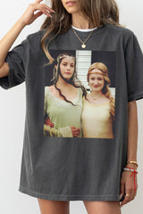 Arwen and Eowyn Vintage Backstage Photo LOTR  Tee For Women