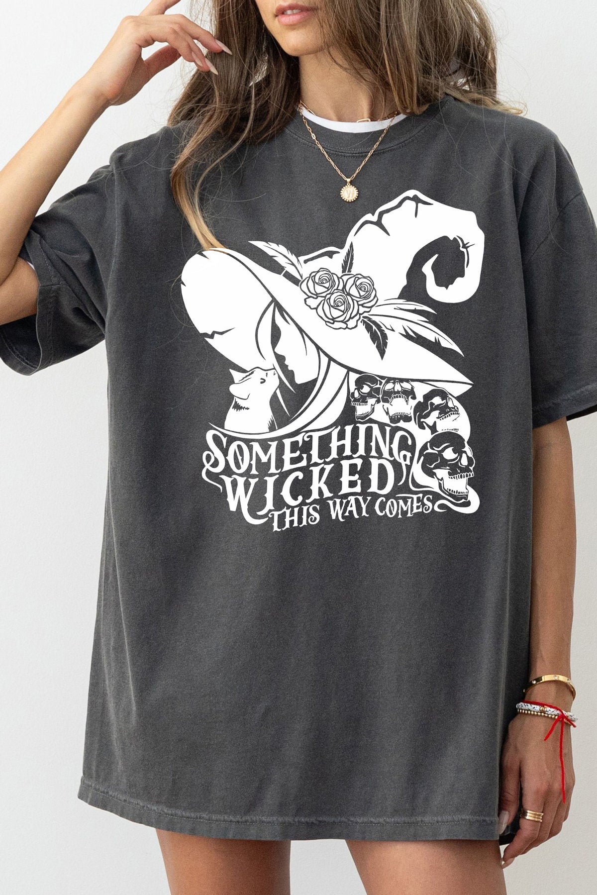 Something Wicked This Way Comes Witch Tee For Women