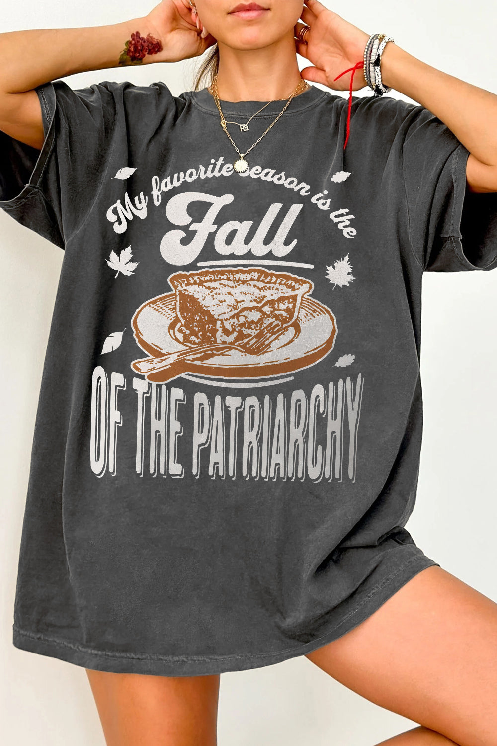 Fall Patriarchy Autumn Feminism Tee For Women