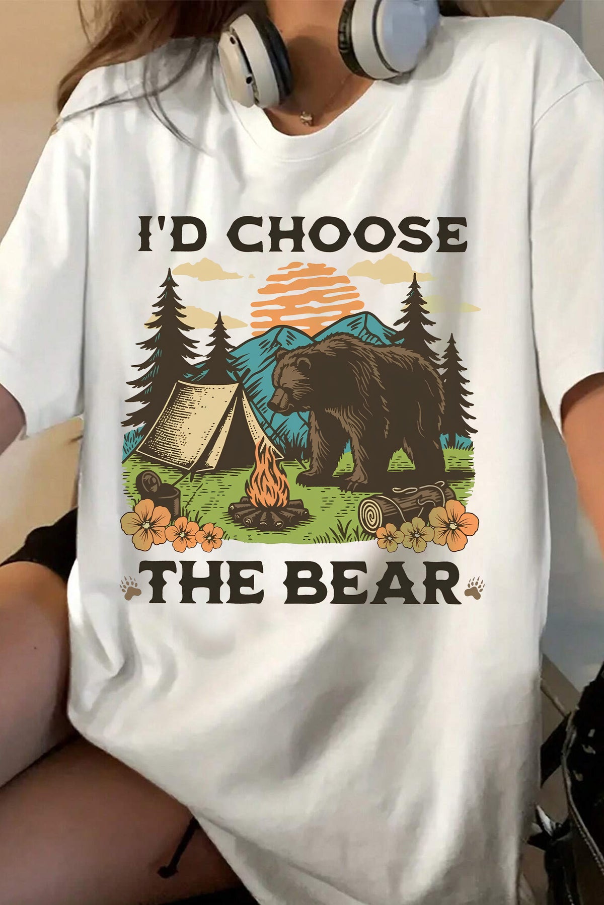 Id Choose The Bear Trendy Feminist Tee For Women