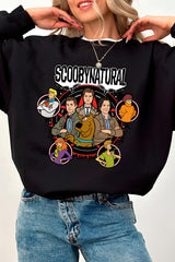 Scoobynatural Mash Up Group Fleece Sweatshirt For Women